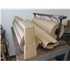 Image 2 : Qty 2 Brown Paper Rolls & Horizontal Holders / Cutters