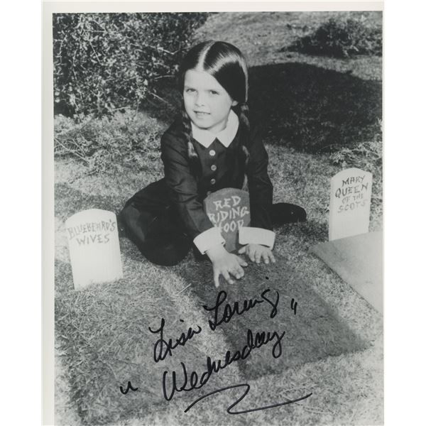 Lisa Loring signed "Addams Family" movie photo
