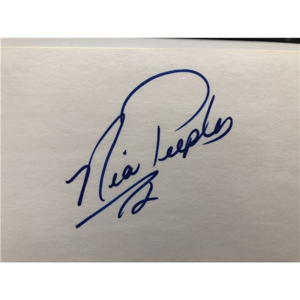 Nia Peeples signature cut and photo