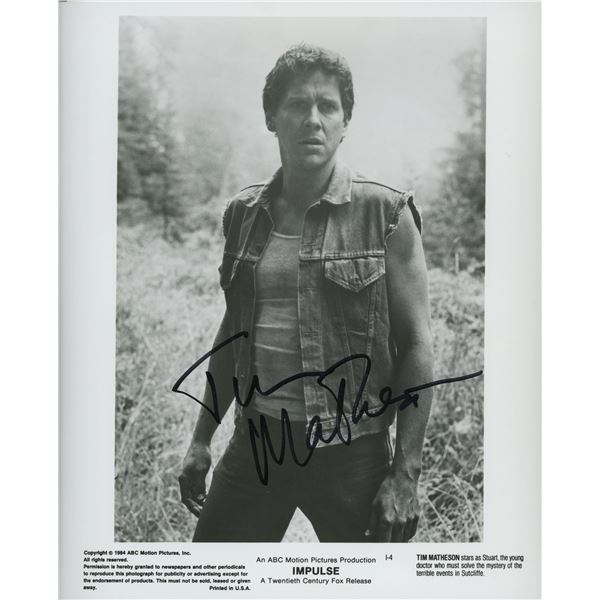 Impulse Tim Matheson signed movie photo