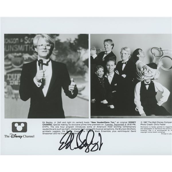 New Vaudevillians Too Ed Begley Jr. signed photo. JSA