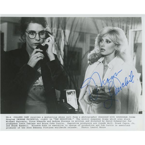 Morgan Fairchild signed photo. JSA