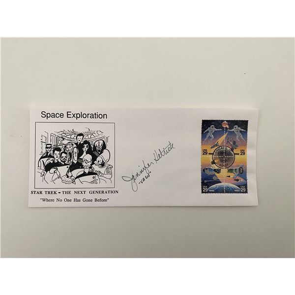 Star Trek: The Next Generation Jennifer Hetrick signed cover