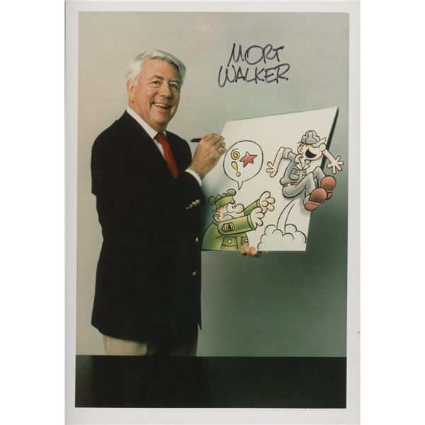 Beetle Bailey Creator Mort Walker signed photo