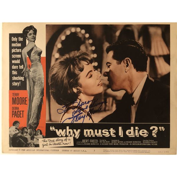 Why Must I Die? signed lobby card