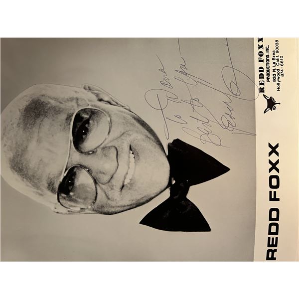 Redd Foxx signed promo photo