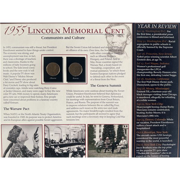 1955 Lincoln Memorial Cent Panel