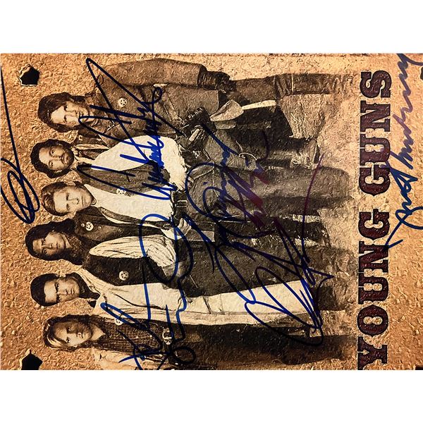 Young Guns cast signed photo