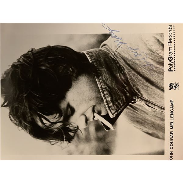 John Cougar Mellencamp signed promo photo