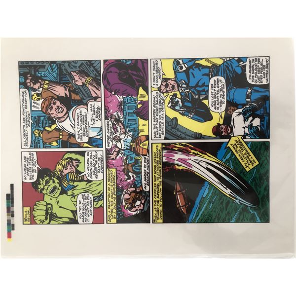 Herb Trimpe Hulk 107 RARE production art