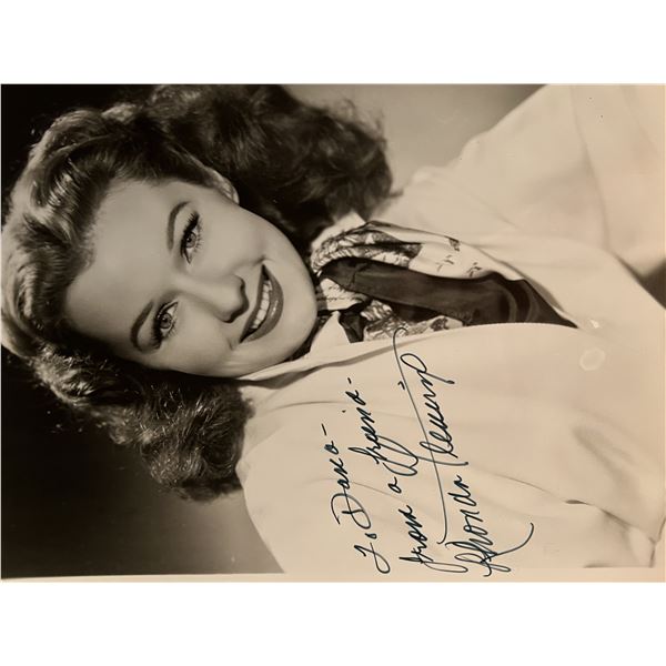 Rhonda Fleming signed photo