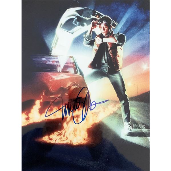 Back to the Future Michael J. Fox signed movie photo