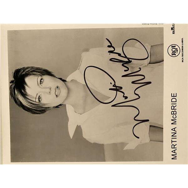 Martina McBride signed photo