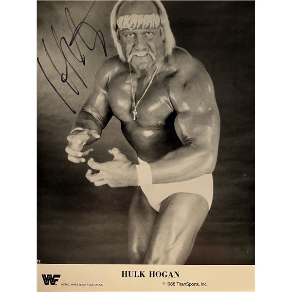 WWF Champ Hulk Hogan signed photo