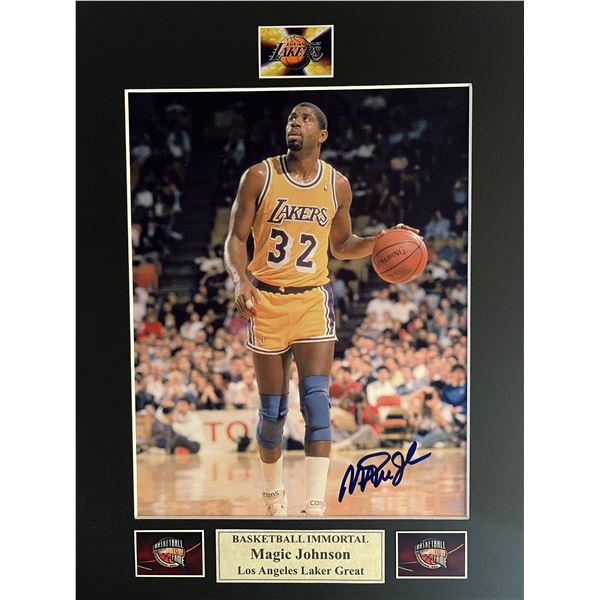 Magic Johnson signed photo