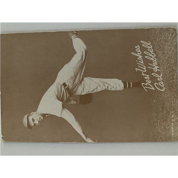Carl Hubbell postcard