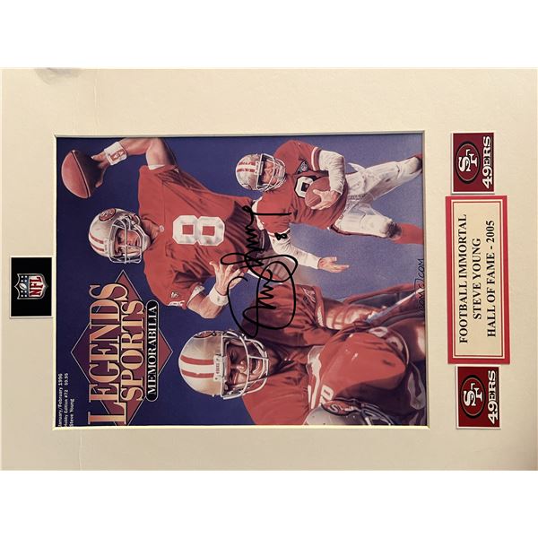 Steve Young signed photo