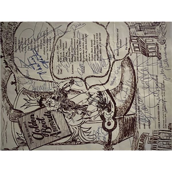 Golden Boot Awards signed promo flyer