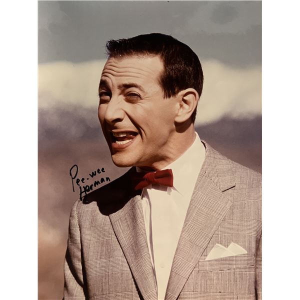 Pee Wee Herman signed photo