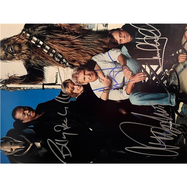 Star Wars Force Awakens cast signed photo