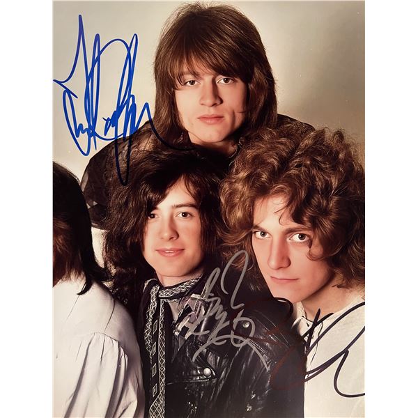 Led Zeppelin band signed photo