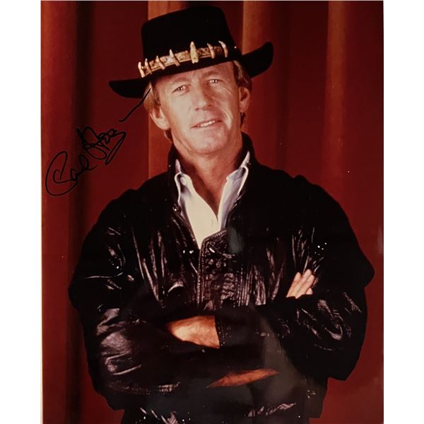 Crocodile Dundee Paul Hogan signed photo