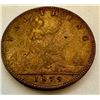 Image 1 : RARE! 1879 Great Britain 1 Farthing