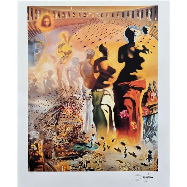 Salvador Dali HALLUCINOGENIC TOREADOR Plate Signed Ltd Edition Lithograph 30"x24" W/COA