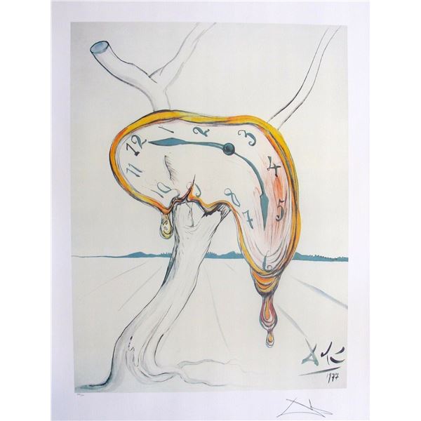 Salvador Dali "TEARFUL SOFTWATCH" Limited Edition Plate Signed Lithograph W/COA