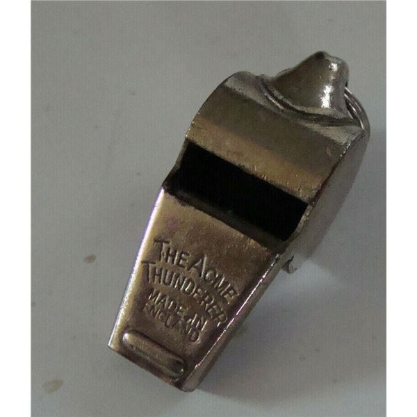Vintage Acme Thunderer Whistle Made in England Police Referee Railway Military