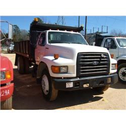 1998 FORD F800 S/A FLATBED DUMP