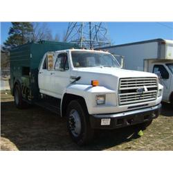 1989 FORD F800 ENCLOSED MECHANICS TRUCK
