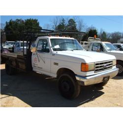 1989 FORD F SERIES S/A SUPER DUTY FLATBED