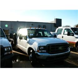 2004 F350 XL CREW CAB FLATBED