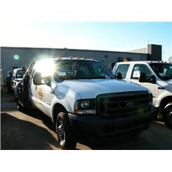 2003 FORD F350 4X4 CREW CAB FLATBED S/N B79288