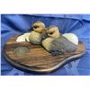 Image 1 : Sculpture by Eric Thorsen for Ducks Unlimited , Ducklings that have just hatched with eggs
