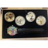 Image 1 : 2015 Canada Looney Tunes - Fine Silver 4-Coin Set 20$ and Wrist Watch