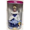 Image 1 : DISNEY PRINCESS SNOWFLAKE CINDERELLA BRASS KEY KEEPSAKE Porcelain Doll
