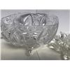 Image 2 : Crystal Oval Bowl and Candle Holder