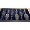 Image 1 : Six French Crystal Champagn Glasses in Box