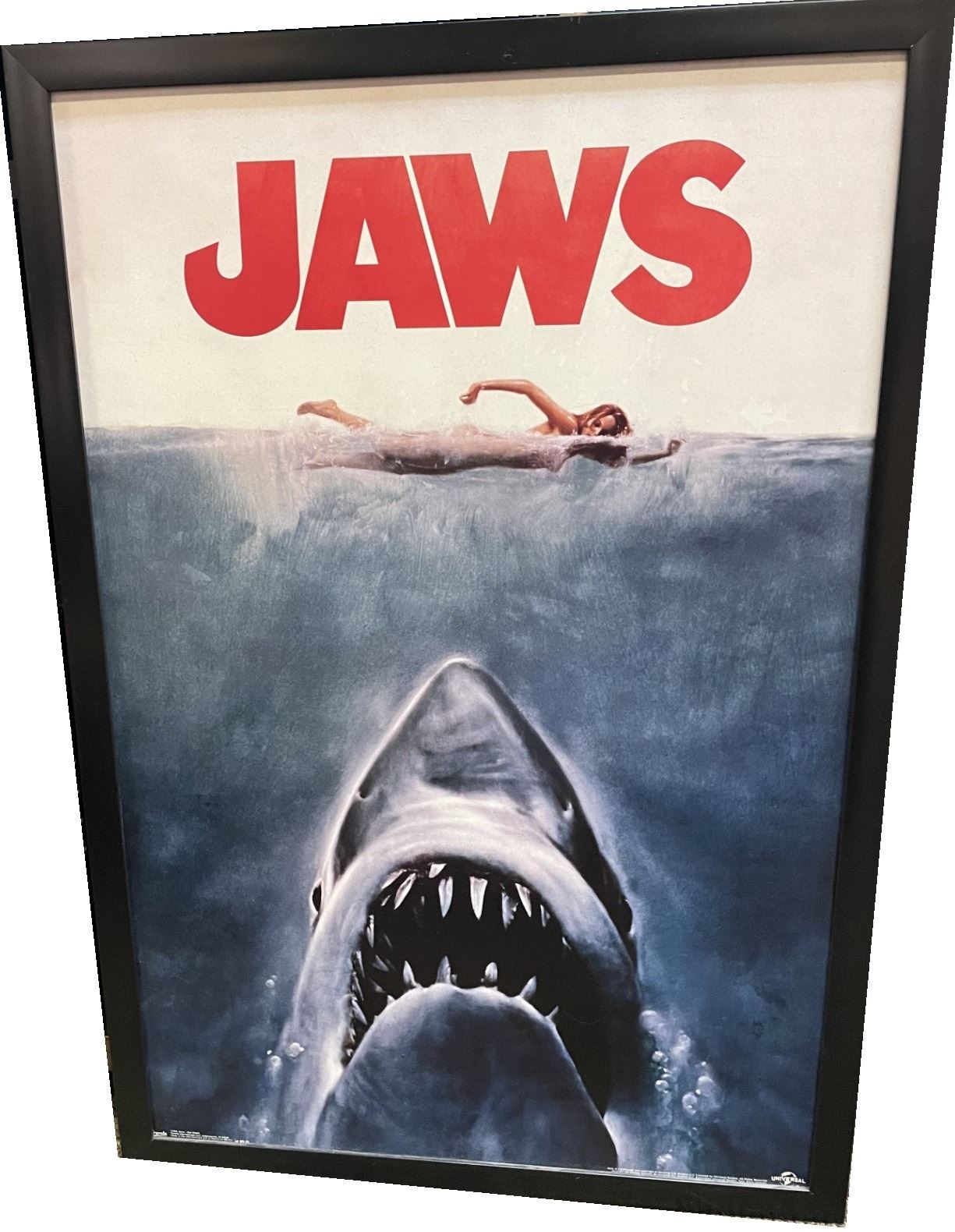 Jaws Frame Jaws Movie Poster in Frame , 24