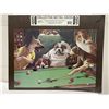 Image 1 : Tin Sign Dogs Playing Pool , 12.5" x 17.25"