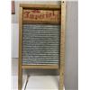 Image 3 : Vintage Inspired Imperial Wash Board and Tin Sign for Laundryroom