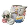 Image 2 : Vintage Hallmark Maxine & Floyd Cookie Jar One At A Time Grabby 12" Tall