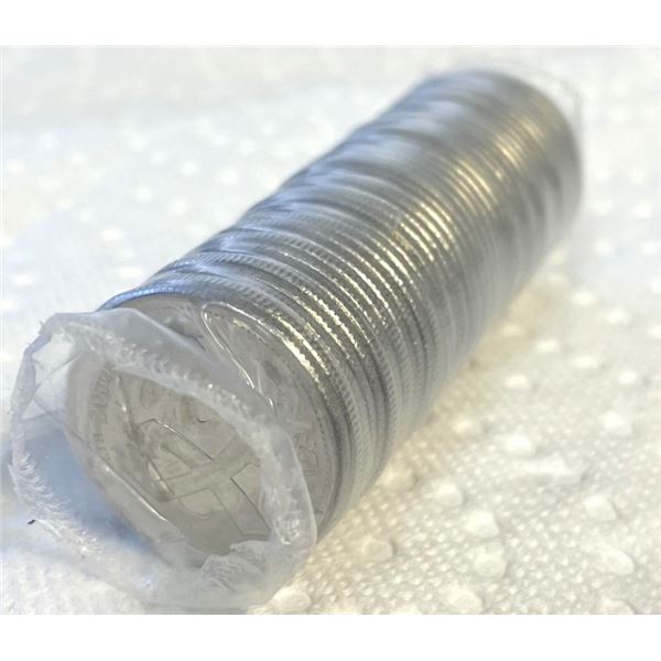 Roll of 2000 Canadian quarters, uncirculated original packaging.