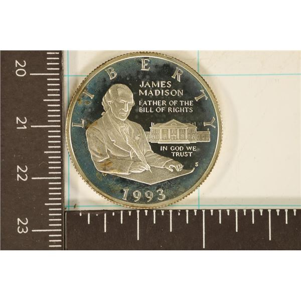 1993-S US PROOF HALF DOLLAR JAMES MADISON