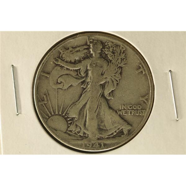 1941 SILVER WALKING LIBERTY HALF DOLLAR