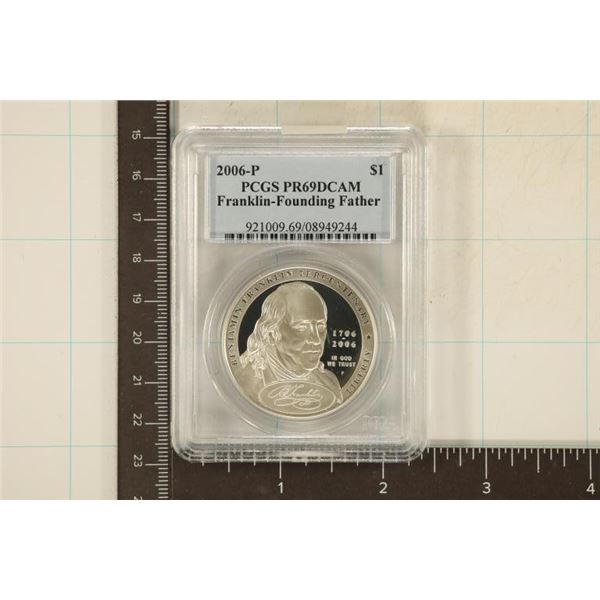 2006-P SILVER "FOUNDING FATHER" US DOLLAR PCGS