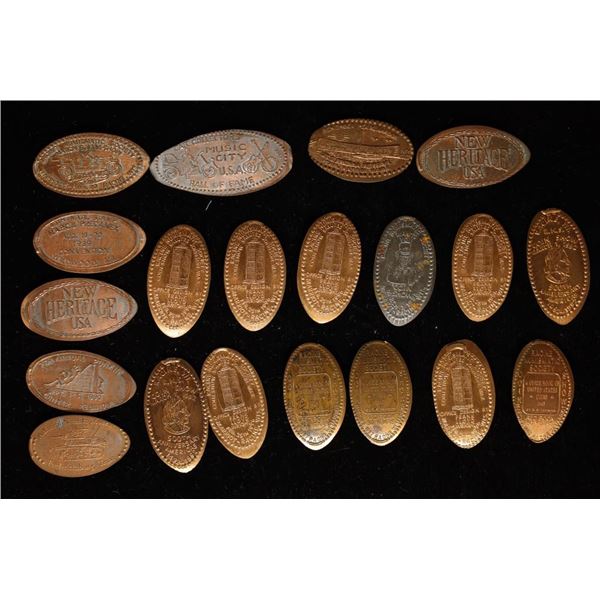 20 ELONGATED CENTS INCLUDES 1 STEEL CENT: