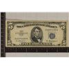 Image 1 : 1953-A US $5 SILVER CERTIFICATE BLUE SEAL